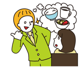 New office worker Maruo's new life sticker #463032