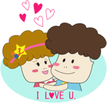 LOVE-chan and CASH-kun sticker #463499