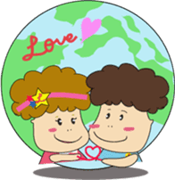 LOVE-chan and CASH-kun sticker #463515