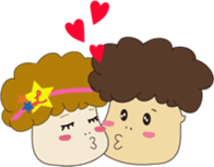 LOVE-chan and CASH-kun sticker #463525