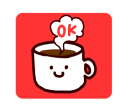 Coffee cup sticker #463977