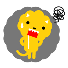 Lion bite sticker #464337