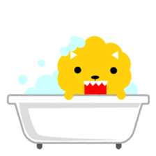 Lion bite sticker #464347