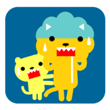 Lion bite sticker #464359