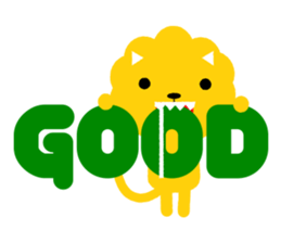 Lion bite sticker #464368