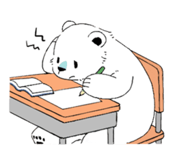 Polar Bear and small Bird sticker #464635