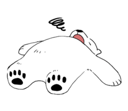 Polar Bear and small Bird sticker #464649