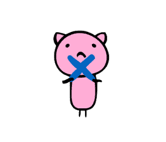 Happy Pink Cat sticker #464933