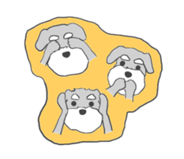 LOVE Miniture Schunauzer sticker #465254