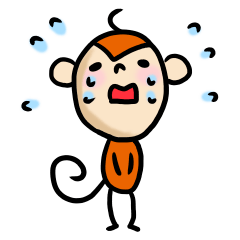 a sweeping baby monkey ruru