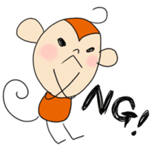 a sweeping baby monkey ruru sticker #465943