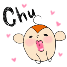a sweeping baby monkey ruru sticker #465954