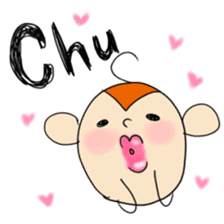 a sweeping baby monkey ruru sticker #465954