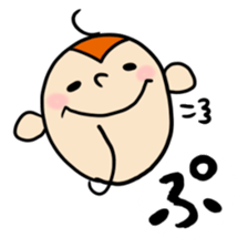 a sweeping baby monkey ruru sticker #465956