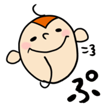 a sweeping baby monkey ruru sticker #465956