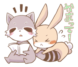 LOVE!Raccoons&Rabbit sticker #466025