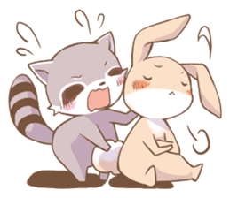 LOVE!Raccoons&Rabbit sticker #466027