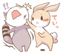LOVE!Raccoons&Rabbit sticker #466028