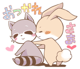 LOVE!Raccoons&Rabbit sticker #466050