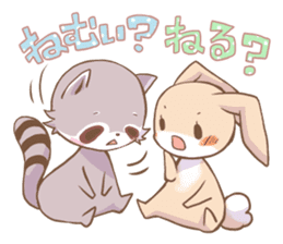LOVE!Raccoons&Rabbit sticker #466051