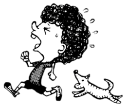 monochrome afro kids sticker #466331