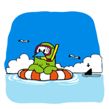 Little green bird (event ver.) sticker #466838