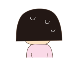 a cute girl sticker #467018