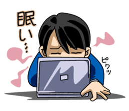 A salaried worker's everyday life sticker #467069