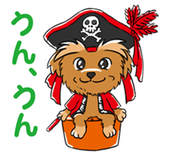 Two dogs a good friend!!mononofu!! sticker #467179