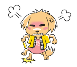 Two dogs a good friend!!mononofu!! sticker #467195