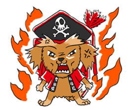 Two dogs a good friend!!mononofu!! sticker #467196