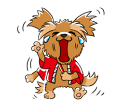 Two dogs a good friend!!mononofu!! sticker #467197