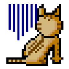 Pixel Cat sticker #467583
