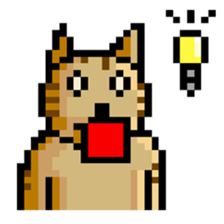 Pixel Cat sticker #467586