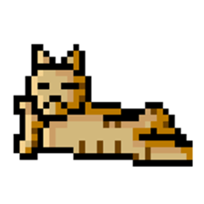 Pixel Cat sticker #467587