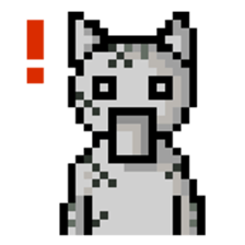Pixel Cat sticker #467589