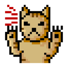 Pixel Cat sticker #467593