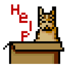 Pixel Cat sticker #467597