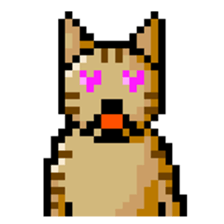 Pixel Cat sticker #467606