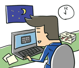 Certain salaried worker "Man" sticker #467637