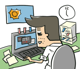 Certain salaried worker "Man" sticker #467638