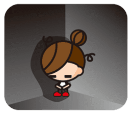 The girl who works overtime sticker #468029