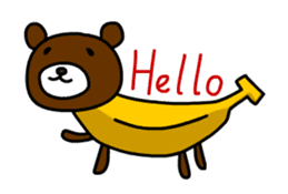 Banana Bear sticker #468575