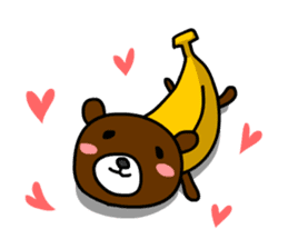 Banana Bear sticker #468577