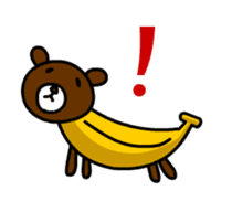 Banana Bear sticker #468604