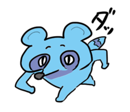 Tetsuya,  Blue Raccoon Dog sticker #468620
