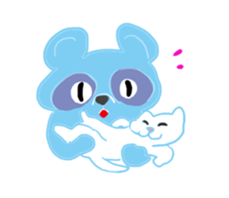 Tetsuya,  Blue Raccoon Dog sticker #468622