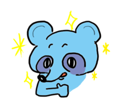 Tetsuya,  Blue Raccoon Dog sticker #468624