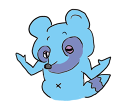 Tetsuya,  Blue Raccoon Dog sticker #468632