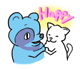 Tetsuya,  Blue Raccoon Dog sticker #468633